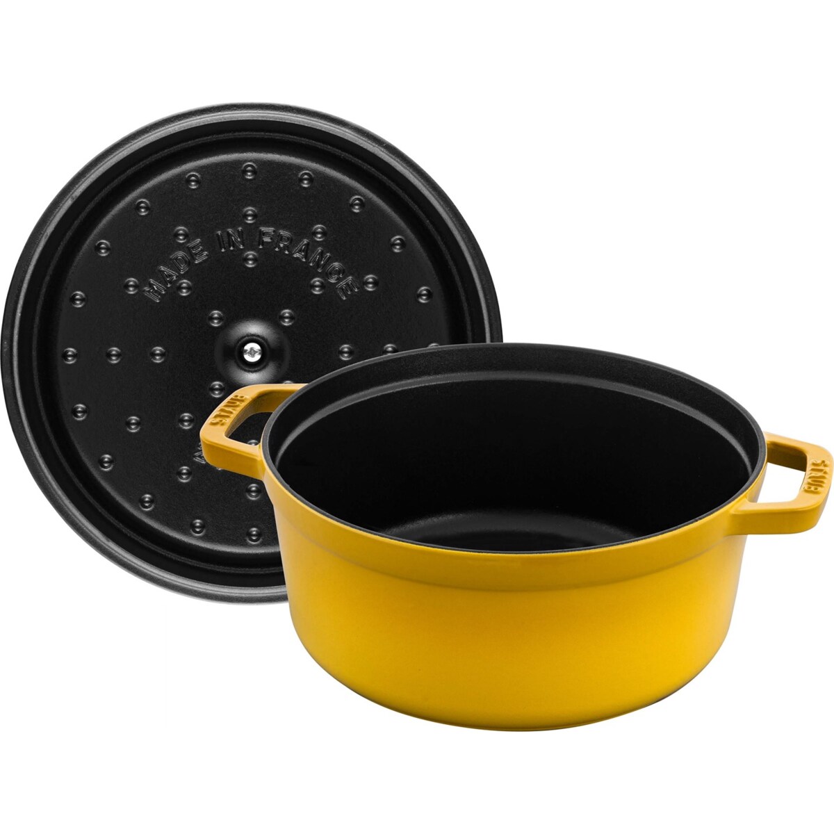 STAUB LA COCOTTE Garnek żeliwny okrągły 3.7 ltr cytrynowy