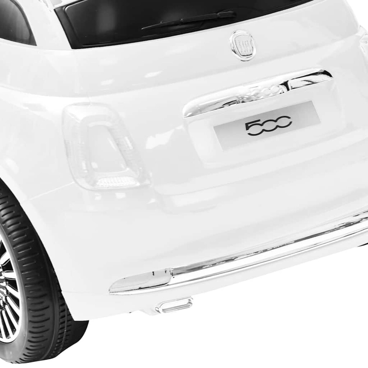 vidaXL Elektryczny samochód jeździk Fiat 500, biały
