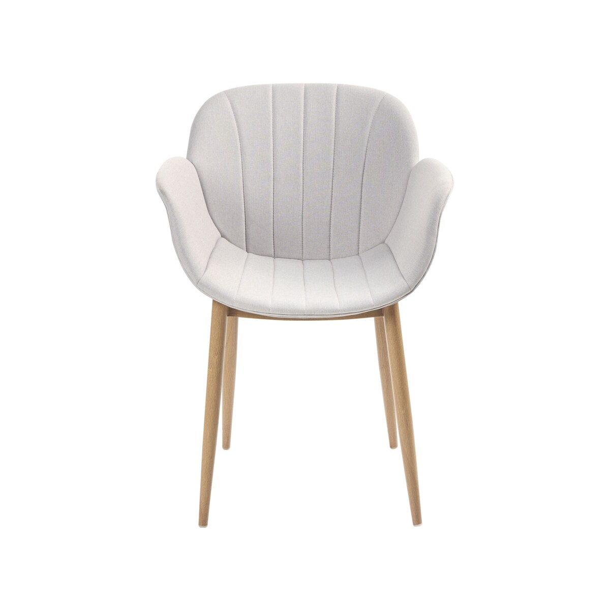 Zestaw 2 krzeseł do jadalni szary ALICE