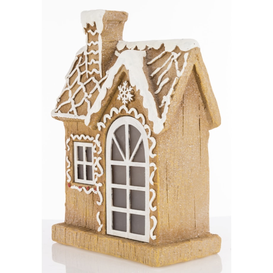 Dekoracja - piernikowy domek LED 32x23 cm