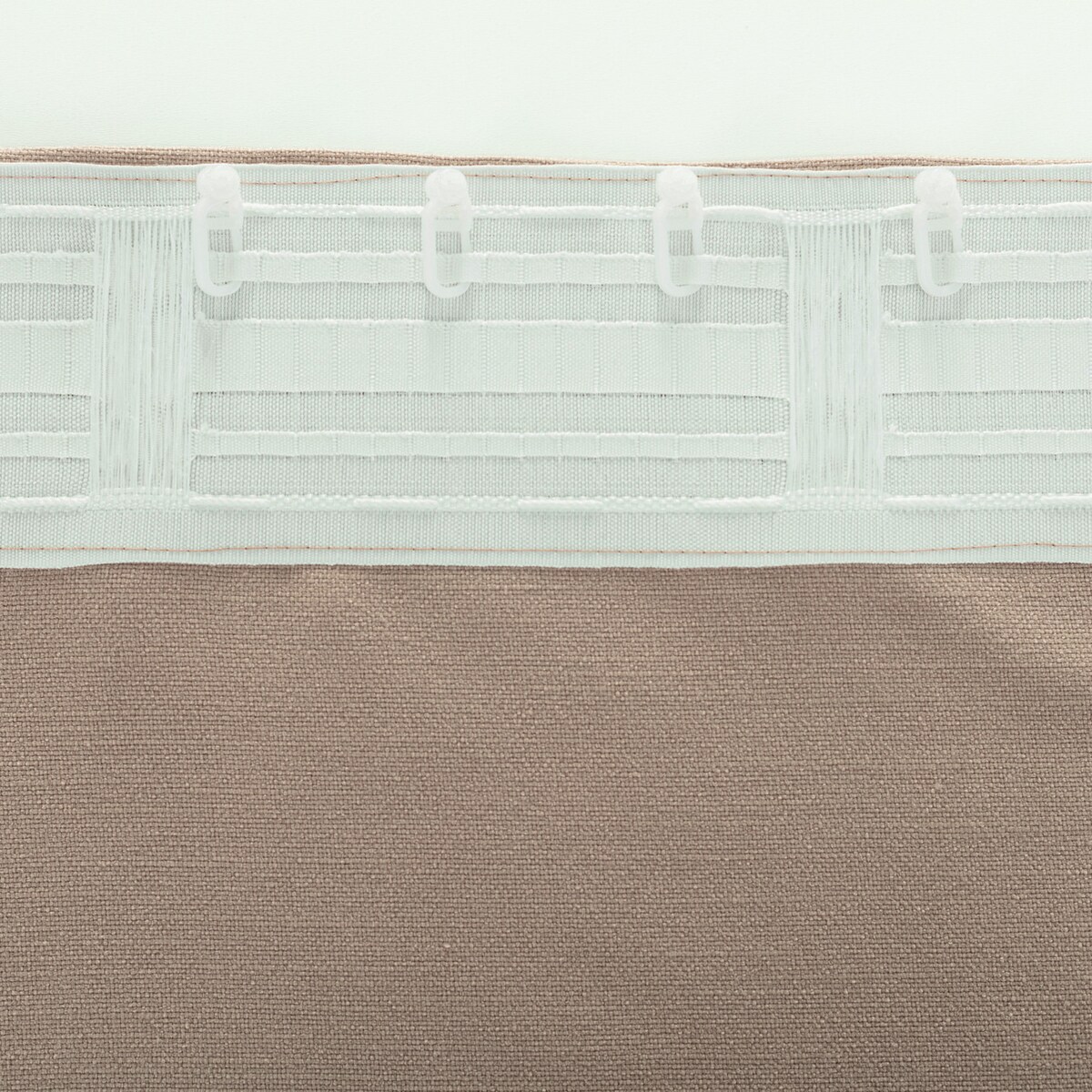 Zasłona BASIC na taśmie marszczącej 140x280cm brudny róż 1 szt. 140x280 różowy-beżowy