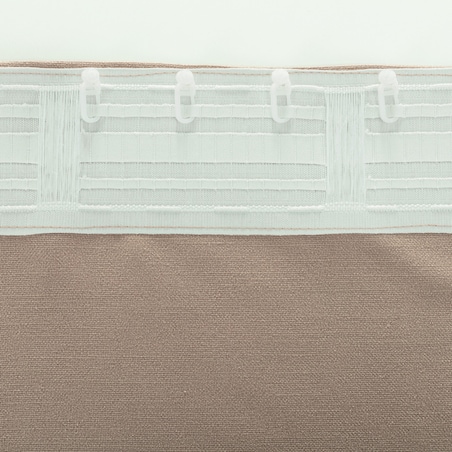 Zasłona BASIC na taśmie marszczącej 140x280cm brudny róż 1 szt. 140x280 różowy-beżowy