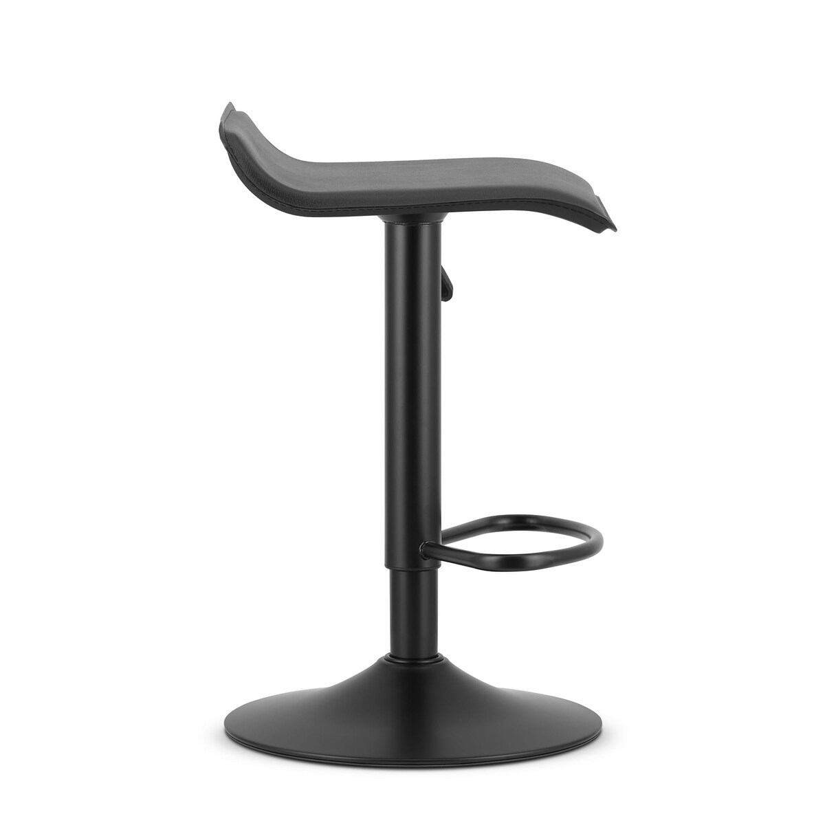 Hoker Do Jadalni Kuchni Baru Wysoki Fort - Ekoskóra Czarny / Baza Czarna