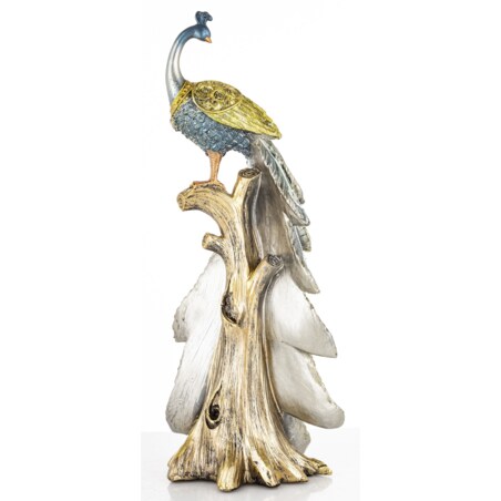 Dekoracja - Paw 32x12x10 cm PAVO-3 złoty