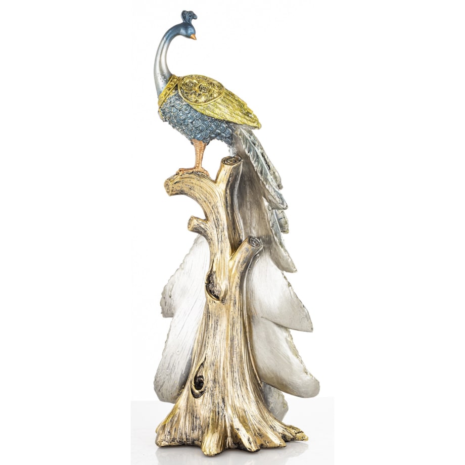 Dekoracja - Paw 32x12x10 cm PAVO-3 złoty