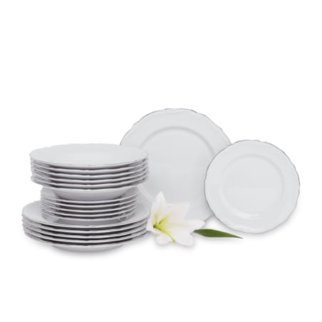 Zestaw obiadowy 18szt. (6os.) MARIA TERESA PLATYNA