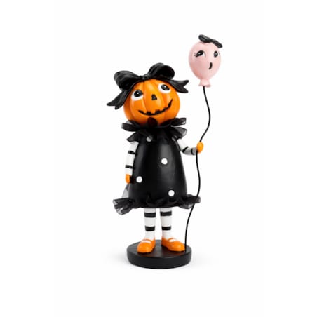 Dekoracja - Figurka pani dynia 27,5x15x13 cm SIBILIA z balonem