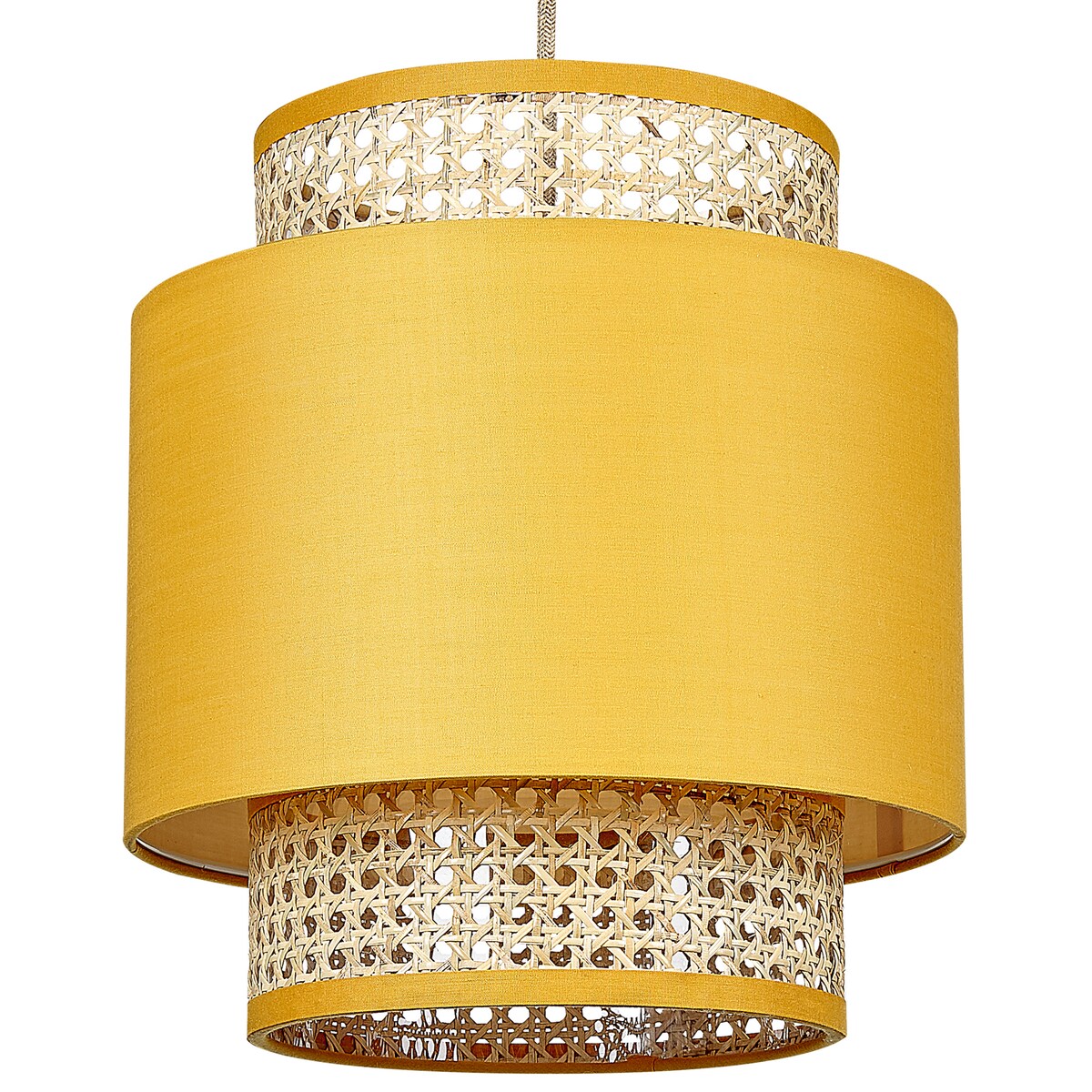 Lampa wisząca BOERI Rattan Musztardowy