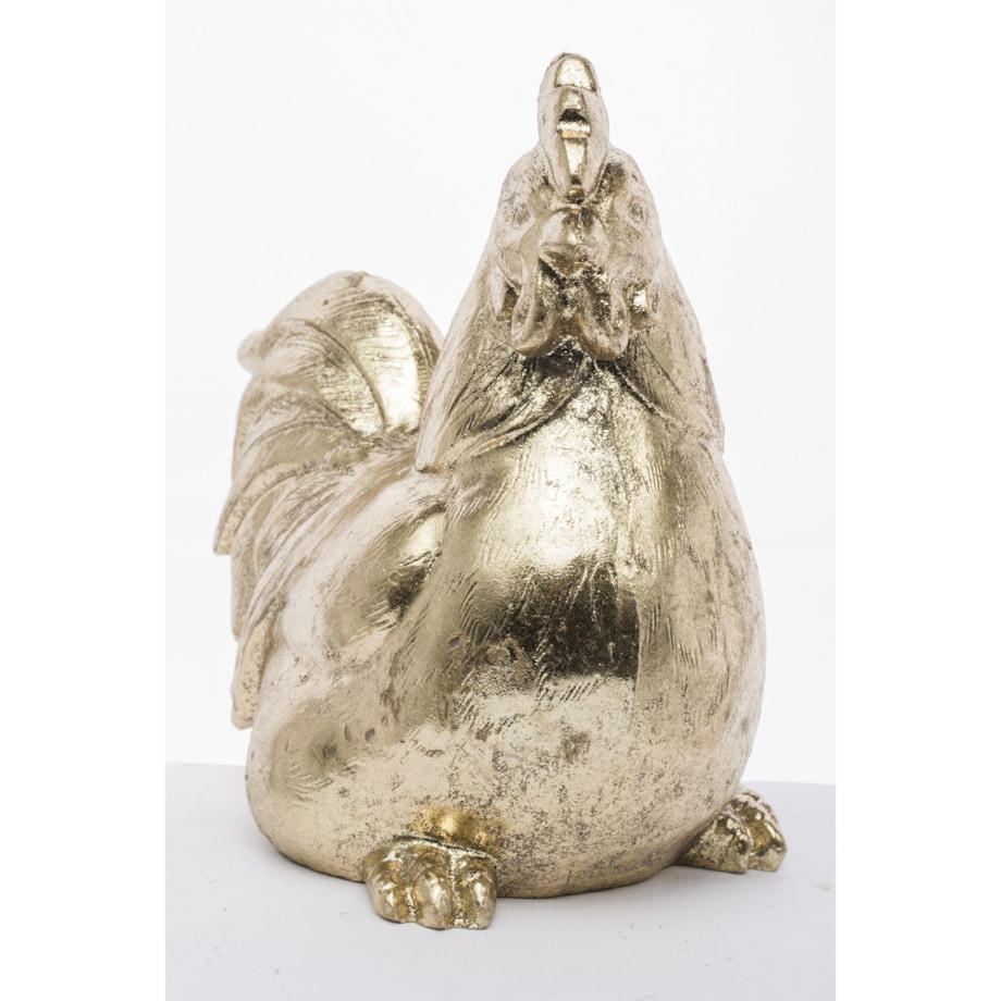 Dekoracja - złota KURA 17x10x17 cm