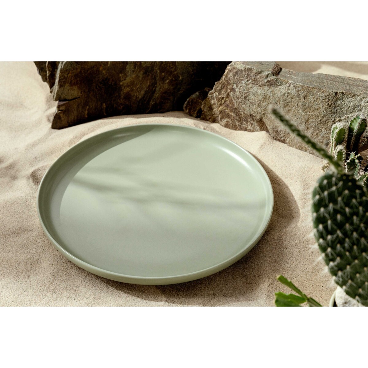 Konsimo VICTO Zestaw obiadowy 6os. (12 el.), pistacjowy