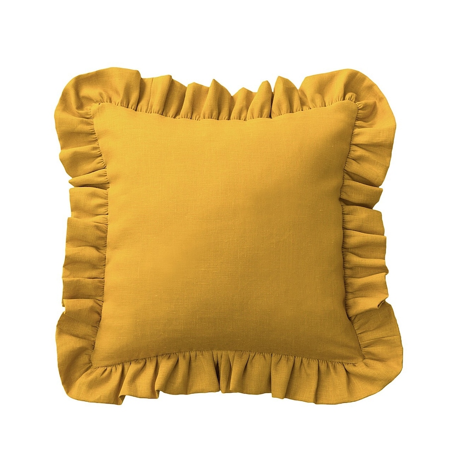 Poszewka Paula z falbaną 45x45 miodowy