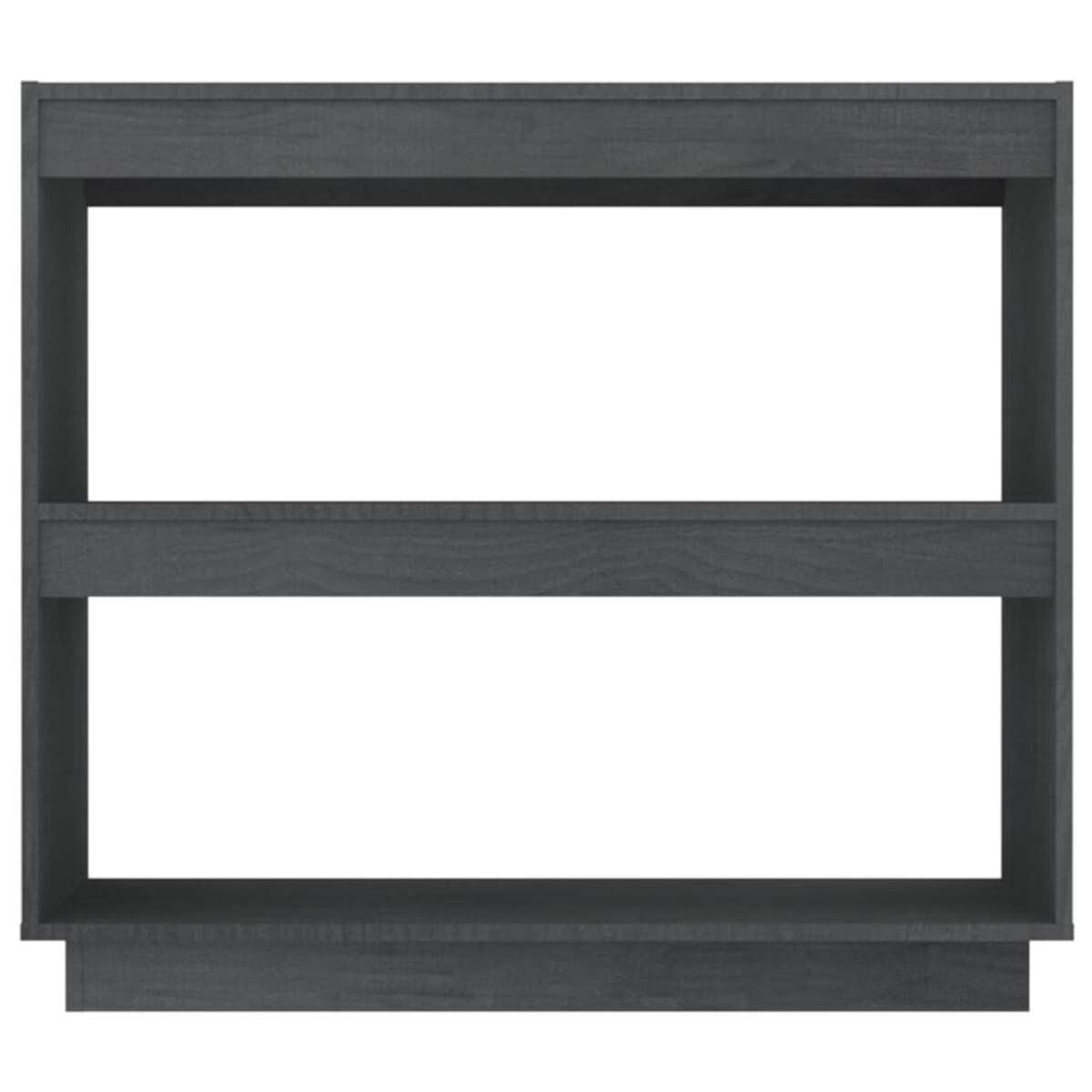 vidaXL Regał na książki, szary, 80x35x71 cm, lite drewno sosnowe