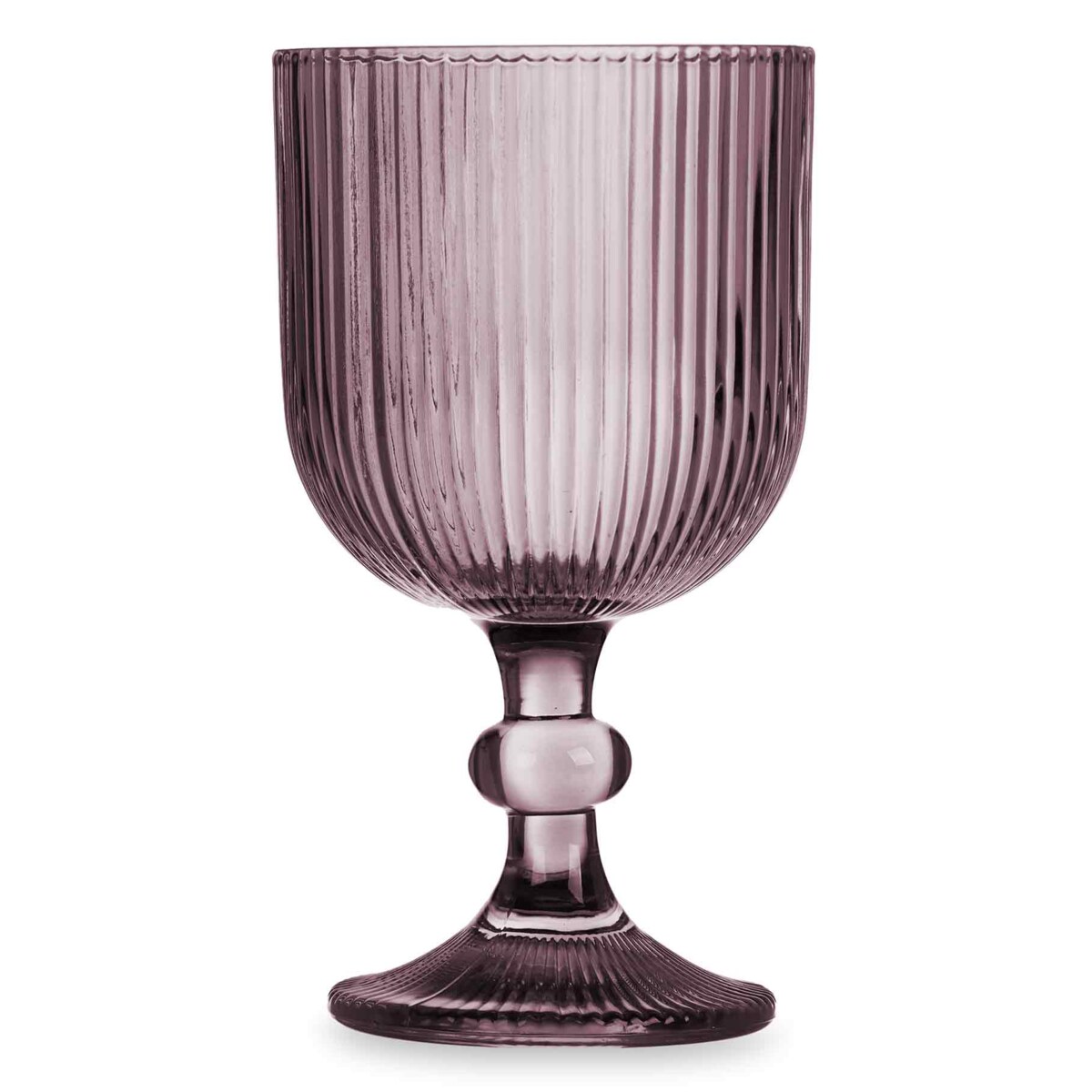 Zestaw kieliszków do wody, wina LINES z ryflowanego szkła, 6 sztuk, 370 ml