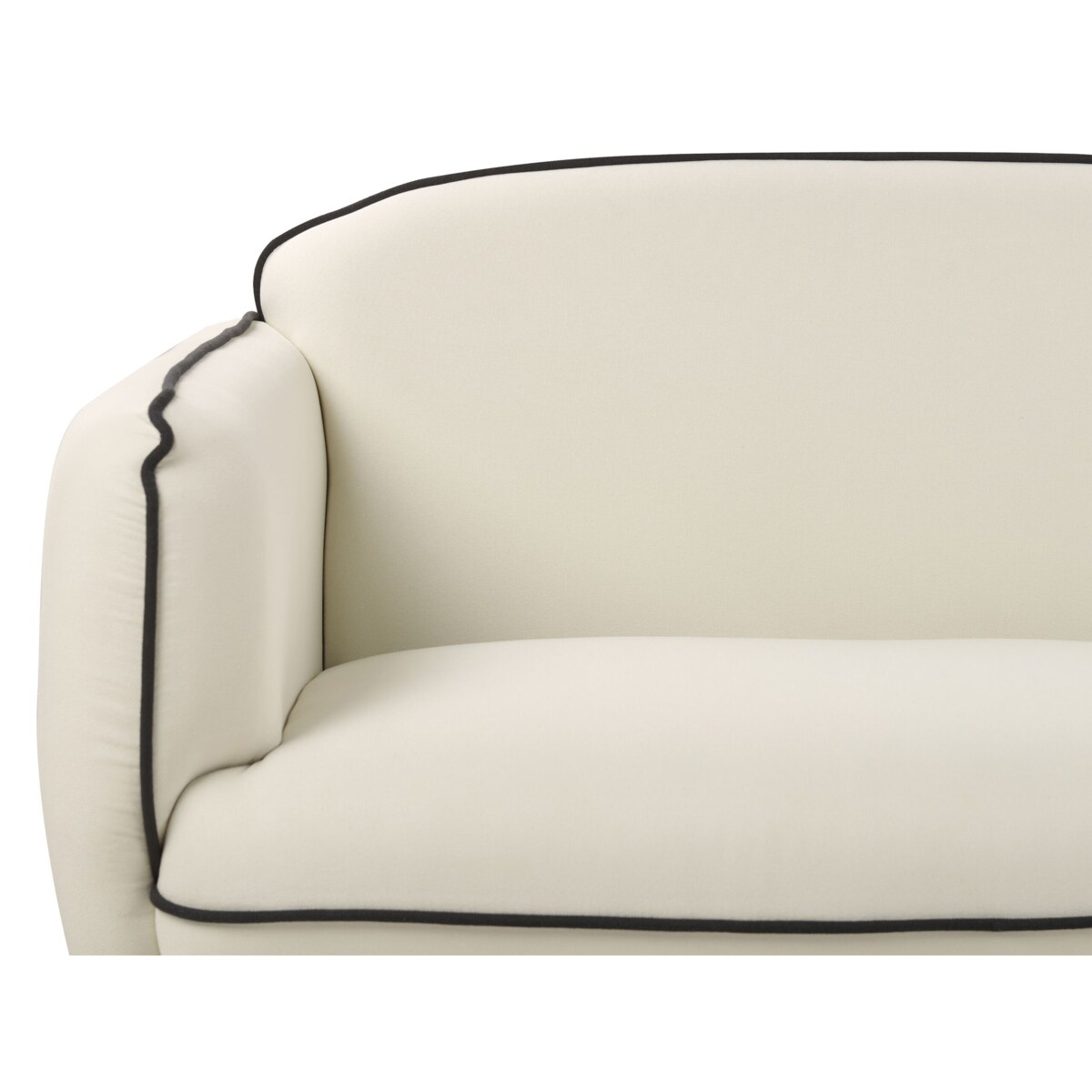 Sofa trzyosobowa z otomaną jasnobeżowa TONSBERG