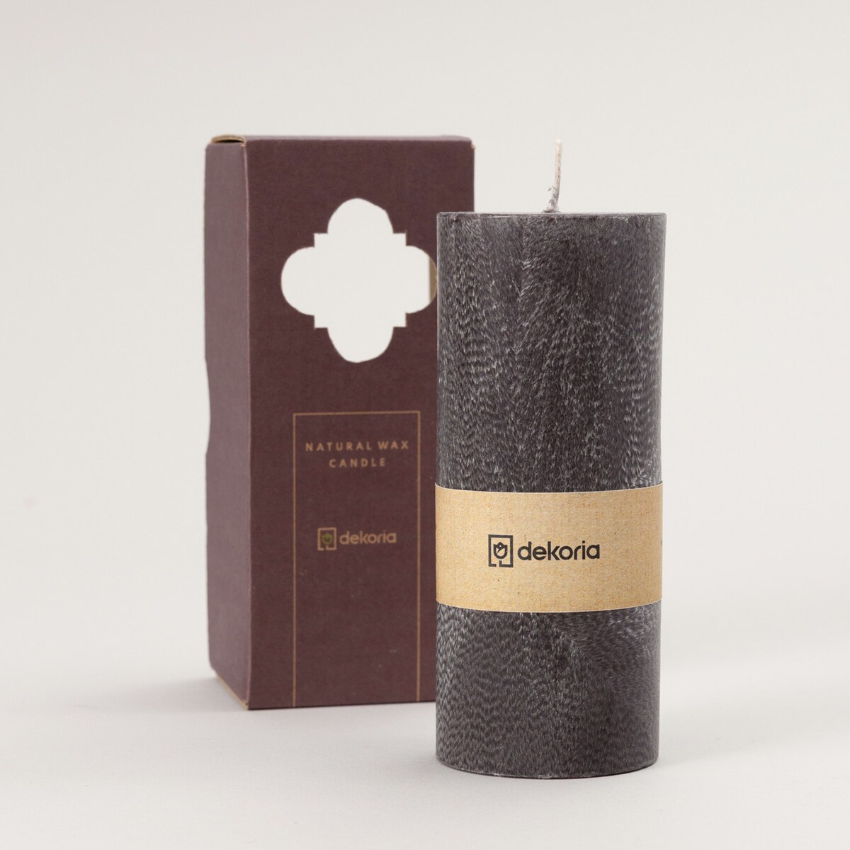 Świeca zapachowa palmowa walec Black, 6,5x6,5x16 cm