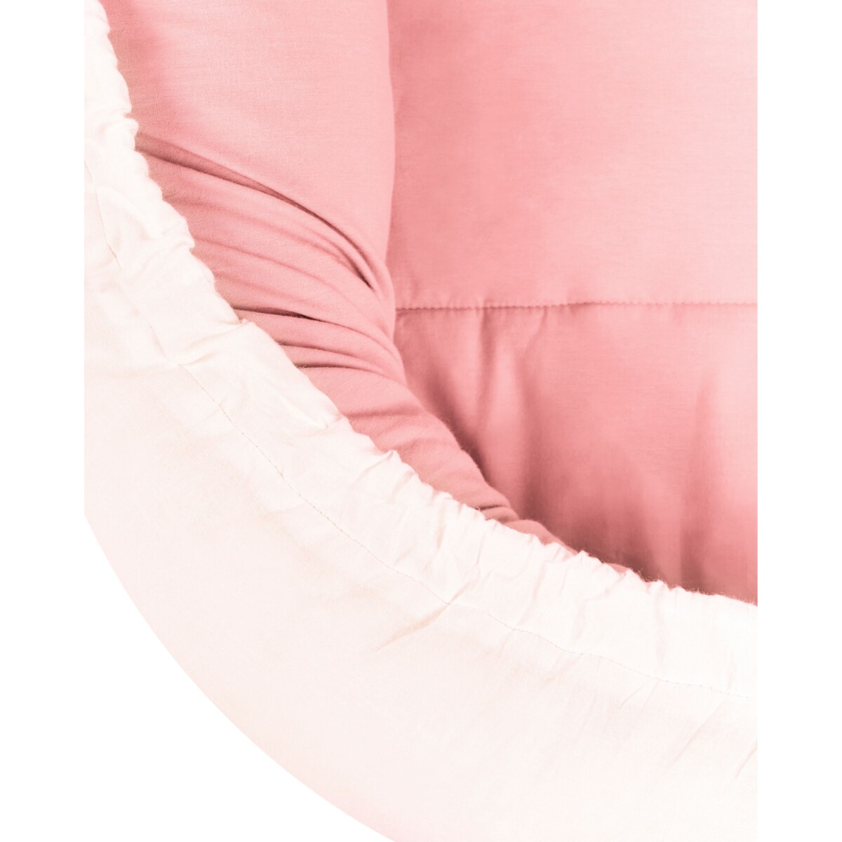 Kokon niemowlęcy 55 x 90 cm różowy z beżowym EREB