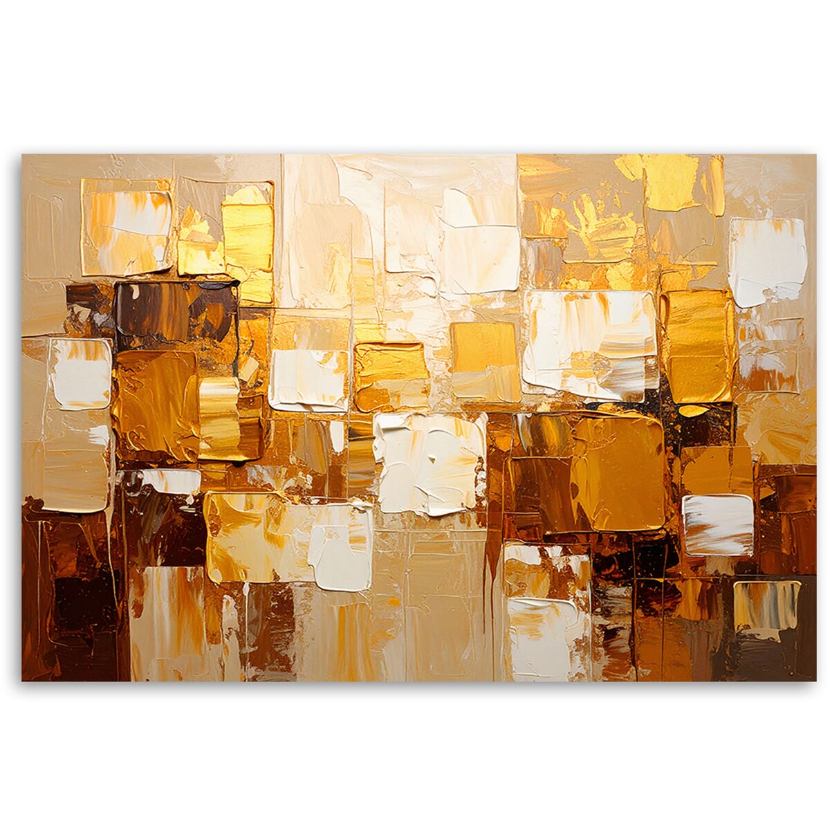 Feeby Obraz nowoczesny do salonu sypialni, Złota Abstrakcja styl glamour 120x80