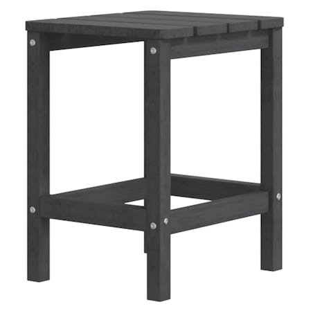 vidaXL Stolik ogrodowy Adirondack, antracytowy, 38x38x46 cm, HDPE