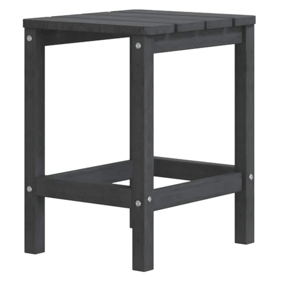 vidaXL Stolik ogrodowy Adirondack, antracytowy, 38x38x46 cm, HDPE