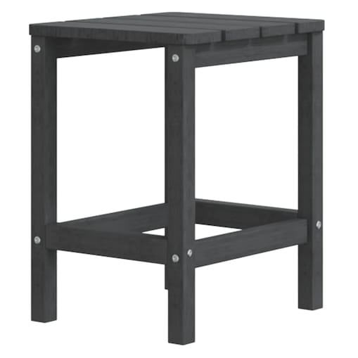 vidaXL Stolik ogrodowy Adirondack, antracytowy, 38x38x46 cm, HDPE