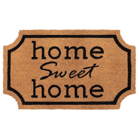 Wycieraczka wejściowa 45x75 cm Home Sweet Home kokosowa pod drzwi