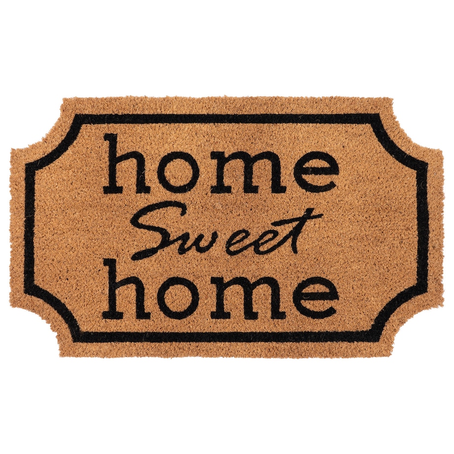 Wycieraczka wejściowa 45x75 cm Home Sweet Home kokosowa pod drzwi