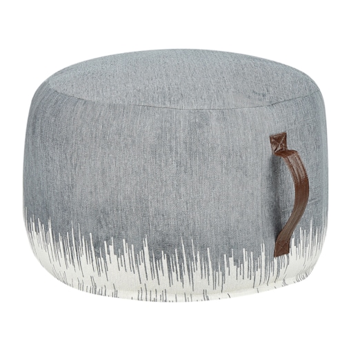 Puf 50 x 30 cm biało-niebieski KAWAI