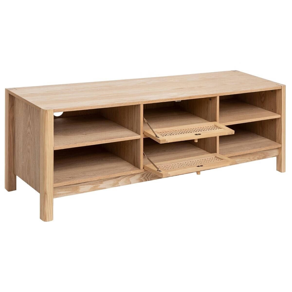 Komoda pod telewizor z plecionką wiedeńską ARTY, 50 x 140 cm