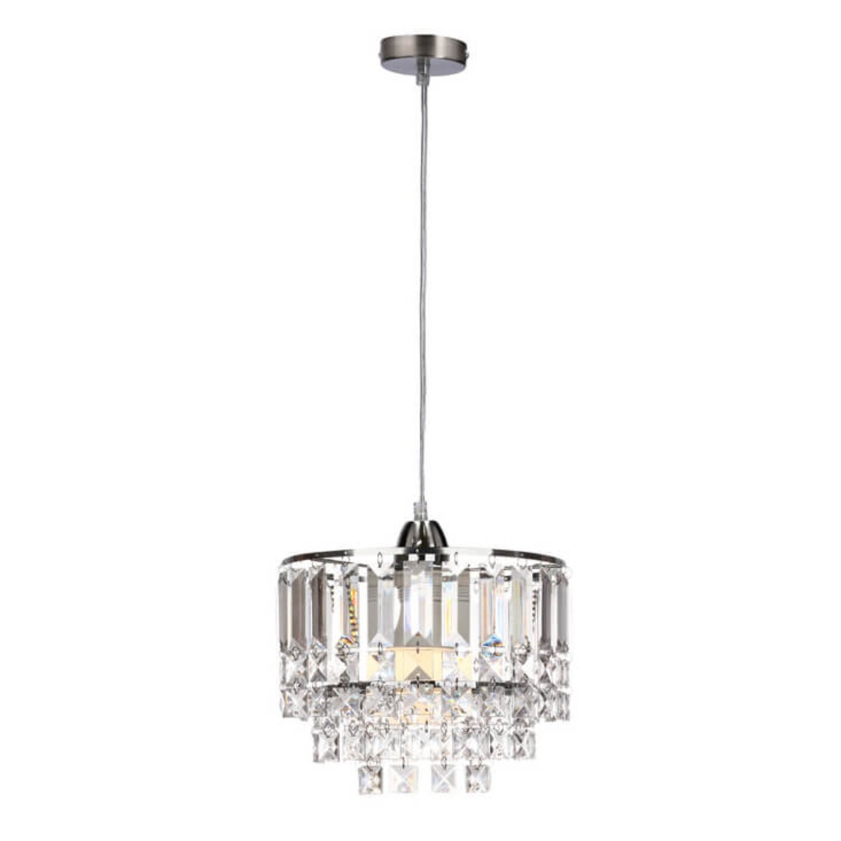 Kryształowy żyrandol Cresta 31-20871 Candellux chrom transparentny