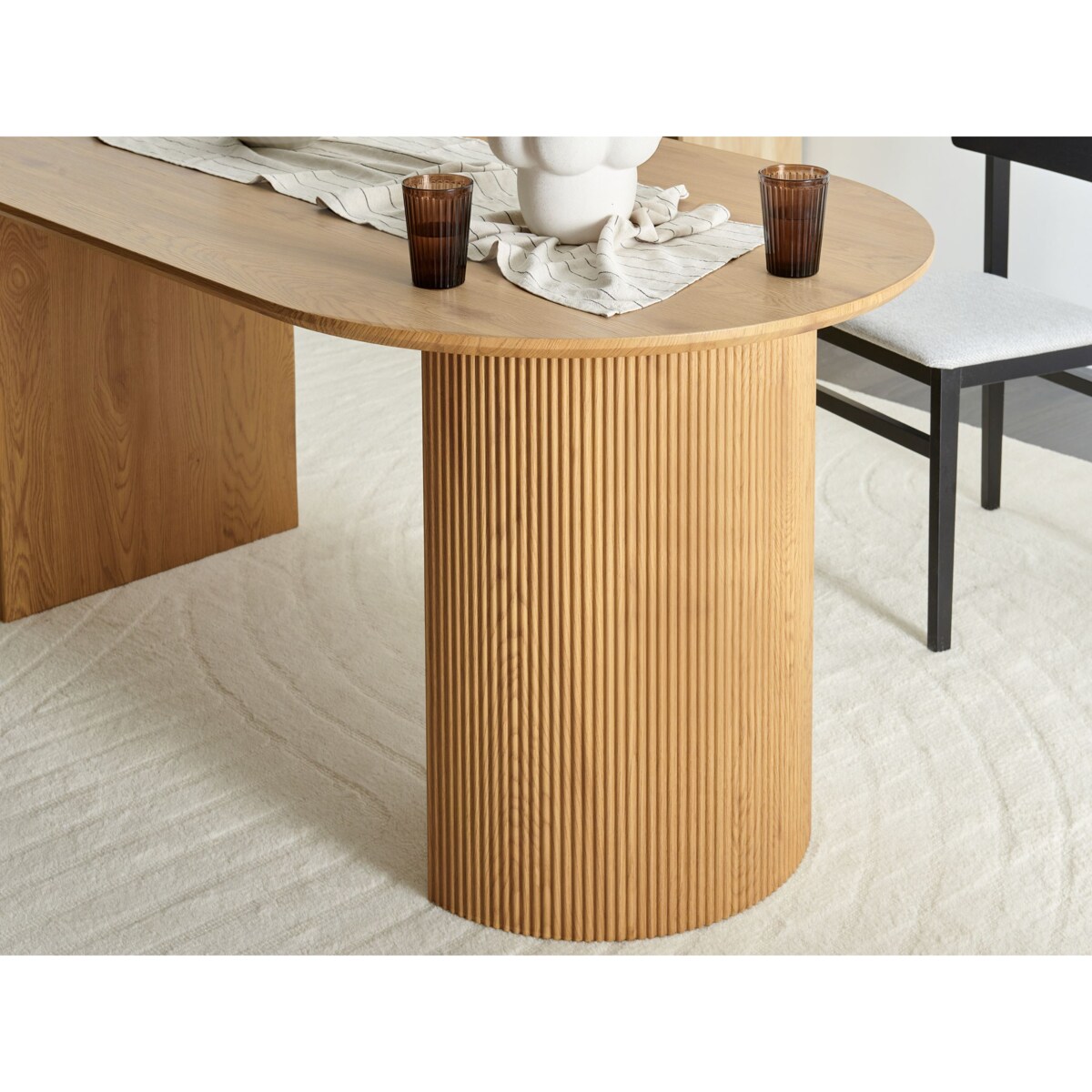 Stół do jadalni 180 x 90 cm jasne drewno SAVORY