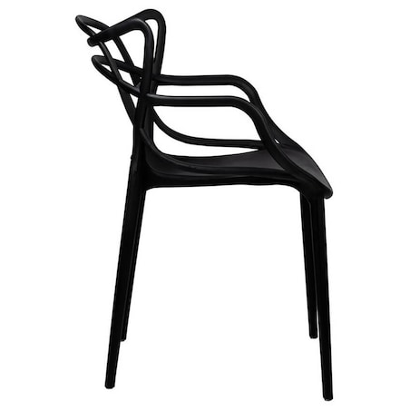Skandynawskie krzesło kuchenne Hilo czarne do jadalni