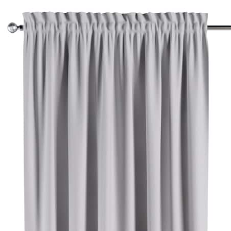 Zasłona na kanale z grzywką 1 szt. 130x245 szary