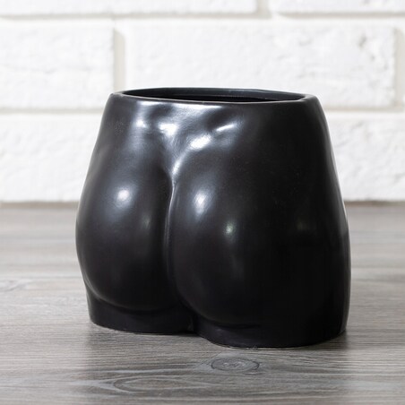 WAZON FEMINE czarny ceramiczny wys. 13cm