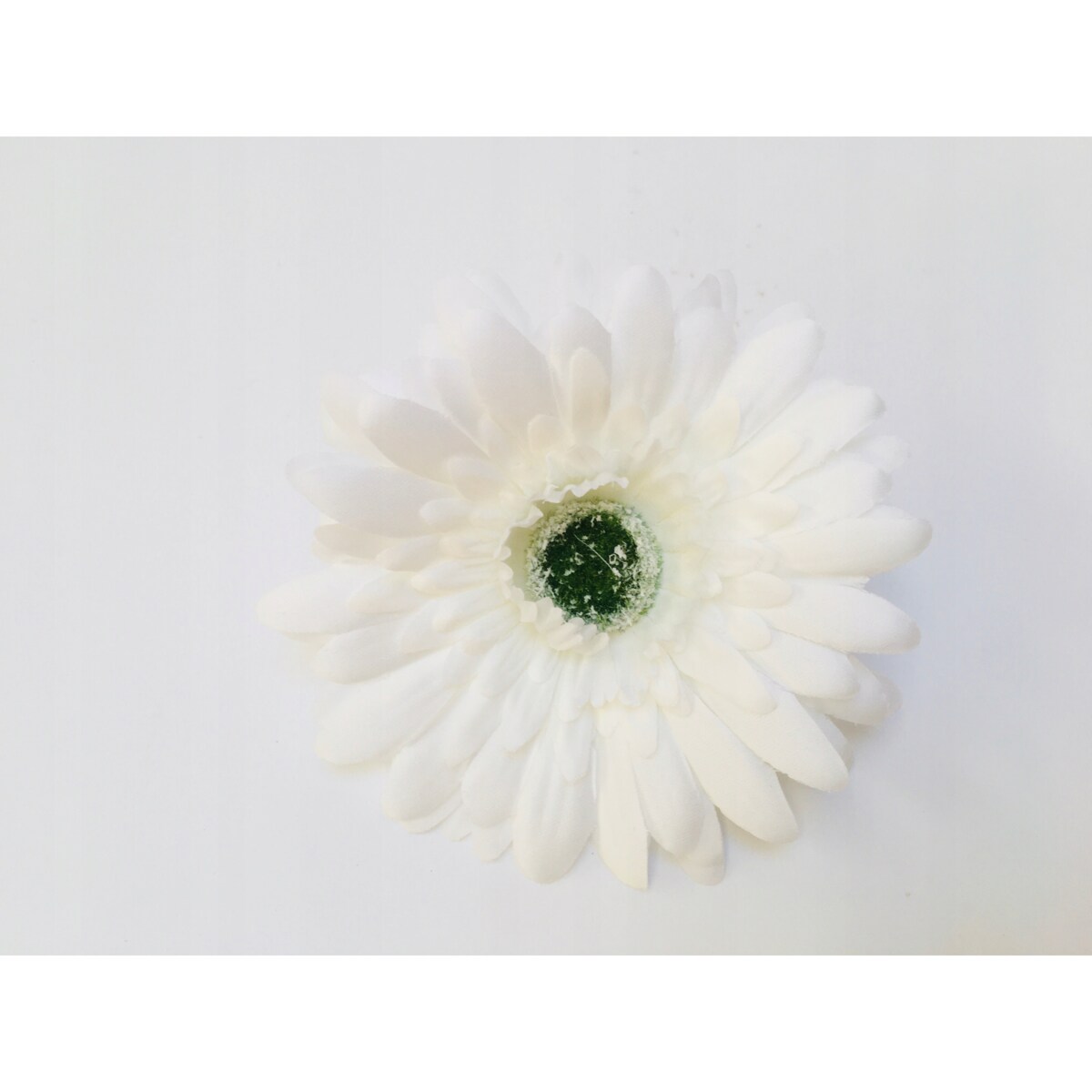 KWIAT SZTUCZNY 6 szt główka BIAŁY do stroika wiązanki kompozycji GERBERA