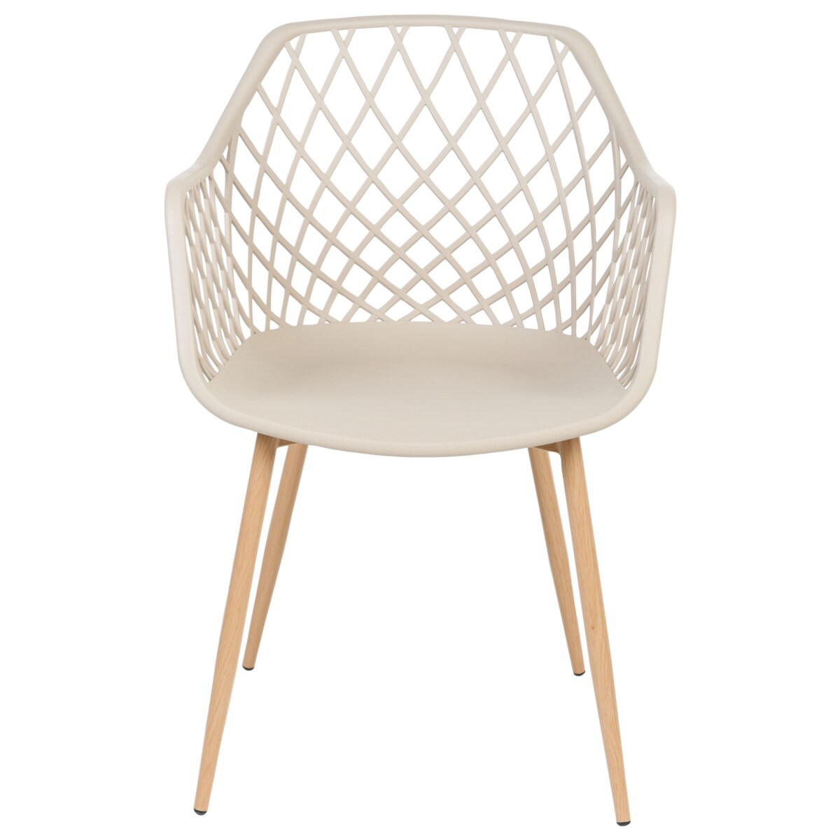 Zestaw 2 krzeseł do jadalni NASHUA Beżowy