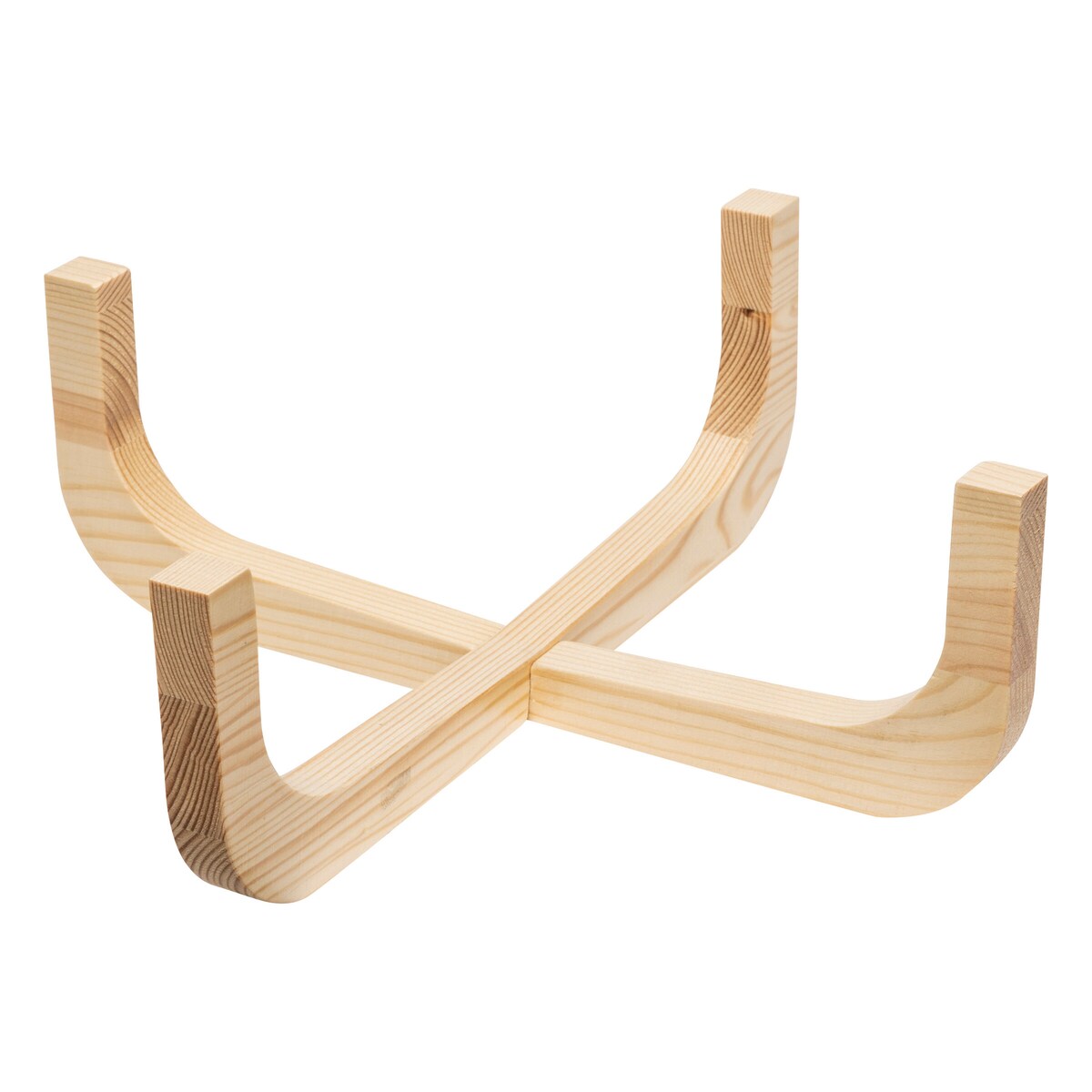 Szklana misa sałatkowa ARHA z podstawą z drewna, Ø 28 cm