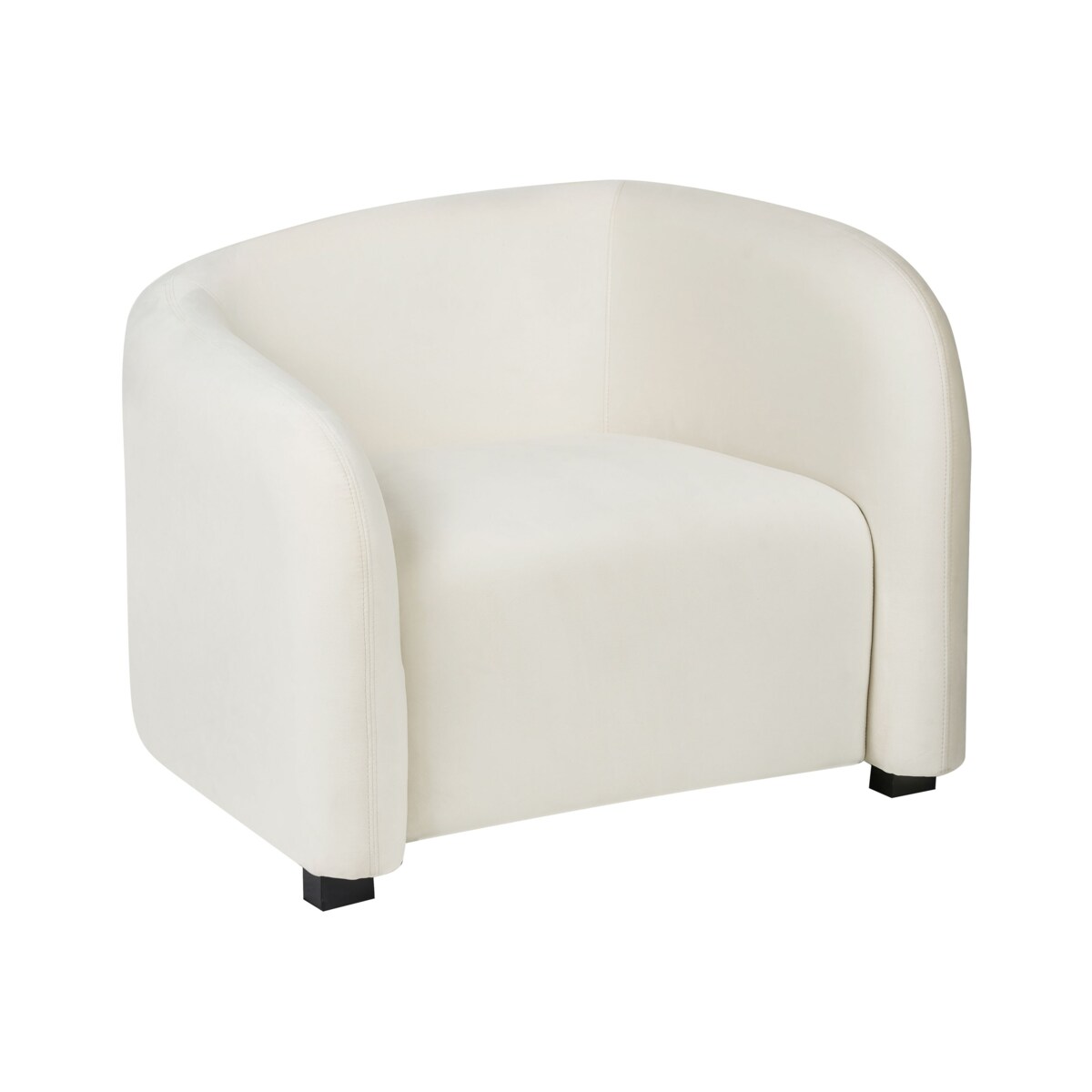 Zestaw 2 foteli VELTADA Welur Złamana biel