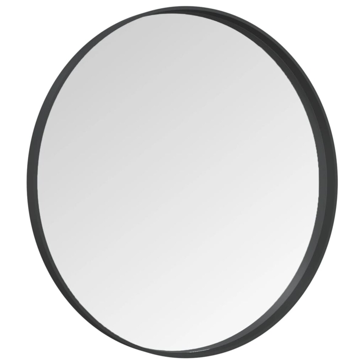 vidaXL Lustro ścienne, czarne, 60 cm