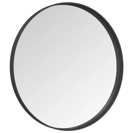 vidaXL Lustro ścienne, czarne, 60 cm