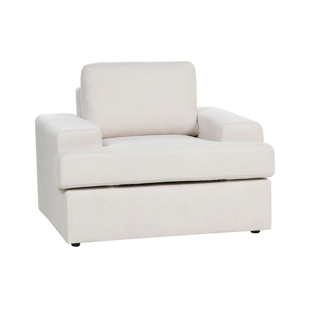 Zestaw 2 foteli tapicerowanych jasnobeżowy ALLA