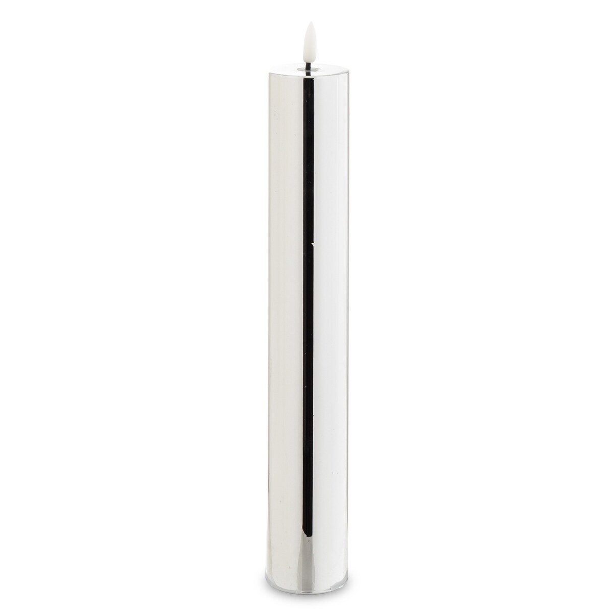 Świeca LED z tworzywa sztucznego 34x5x5 cm LYS-4 srebrna