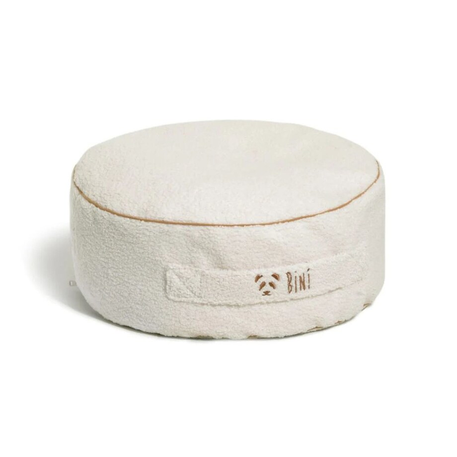 Mała pufa do pokoju dziecięcego BINI SOFT CINNAMON - S