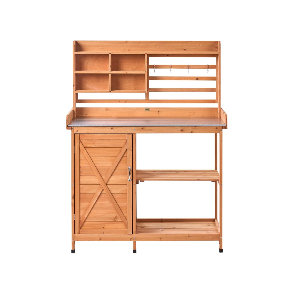 Stół ogrodniczy MELDOLA Drewno jodłowe 113 cm 48 cm Jasnobrązowy