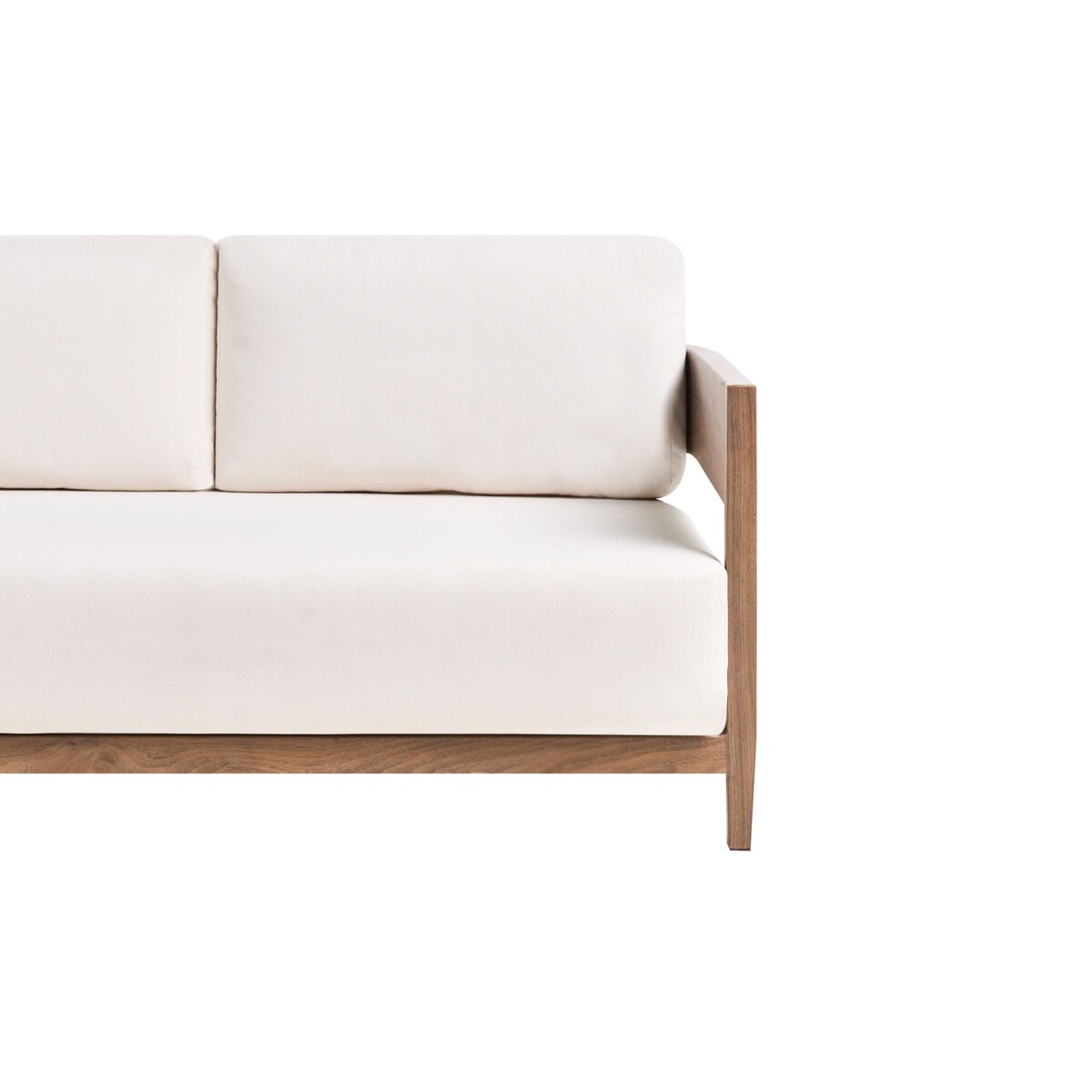 Sofa ogrodowa ze stolikiem dla 2 osób SAMPIERI Metal Brązowy