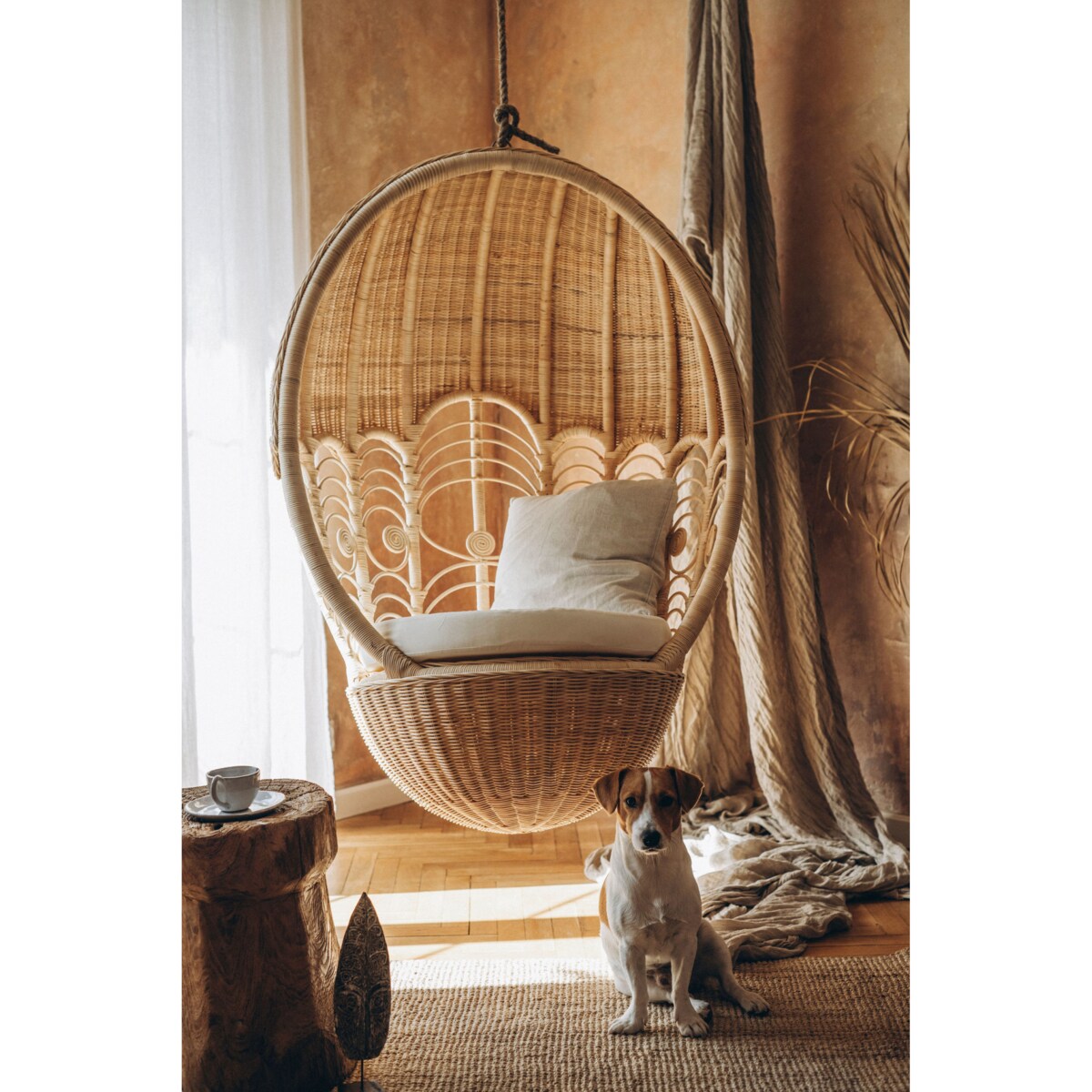 Huśtawka rattanowa OVO