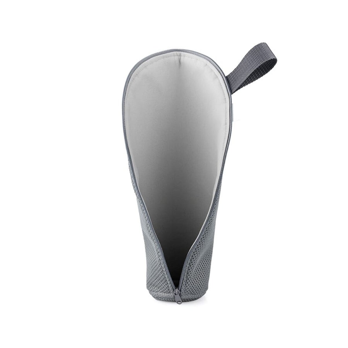 Etui podróżne, opakowanie na butelki z zamkiem szare