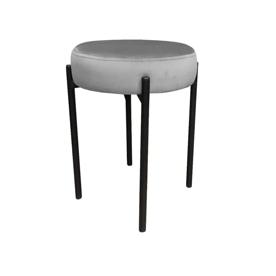 Taboret TORIN MG VELVET szary