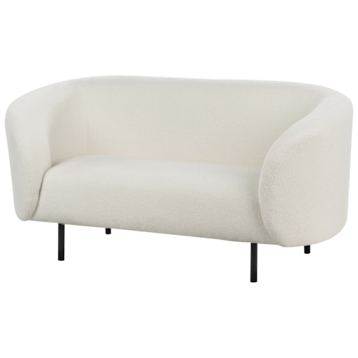 Sofa LOEN Boucle Biały dla 2 osób