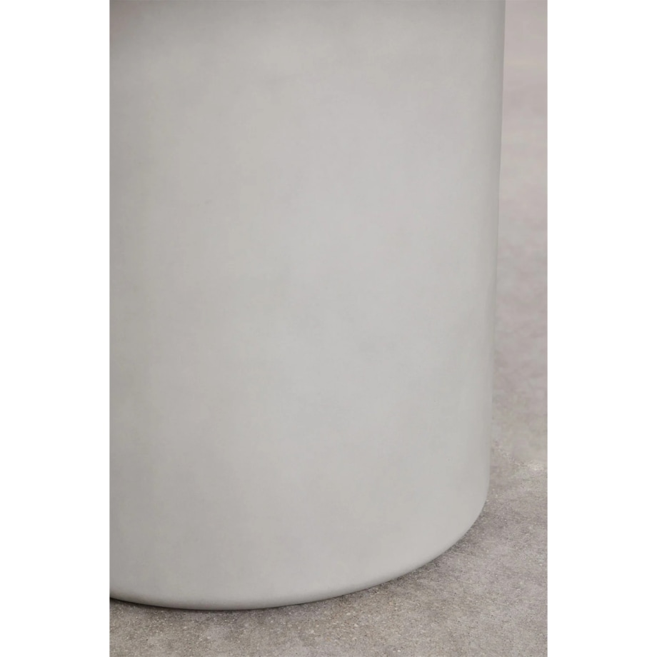 Okrągły stół do jadalni z cementu Namara jasnoszary Ø120 cm