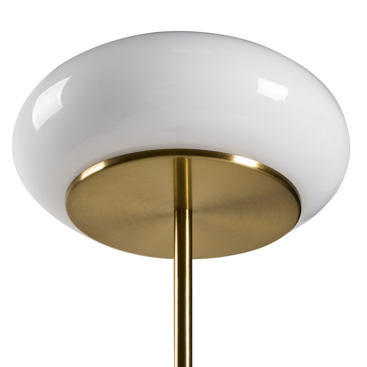 Lampa podłogowa LED NITH Ze ściemniaczem Szkło Biały